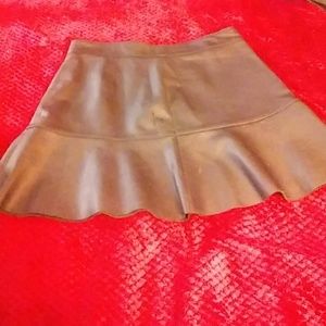 100% Geniune Leather Mini Skirt